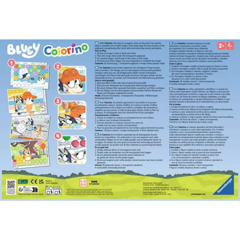 Bluey Colorino, Lernspiel
