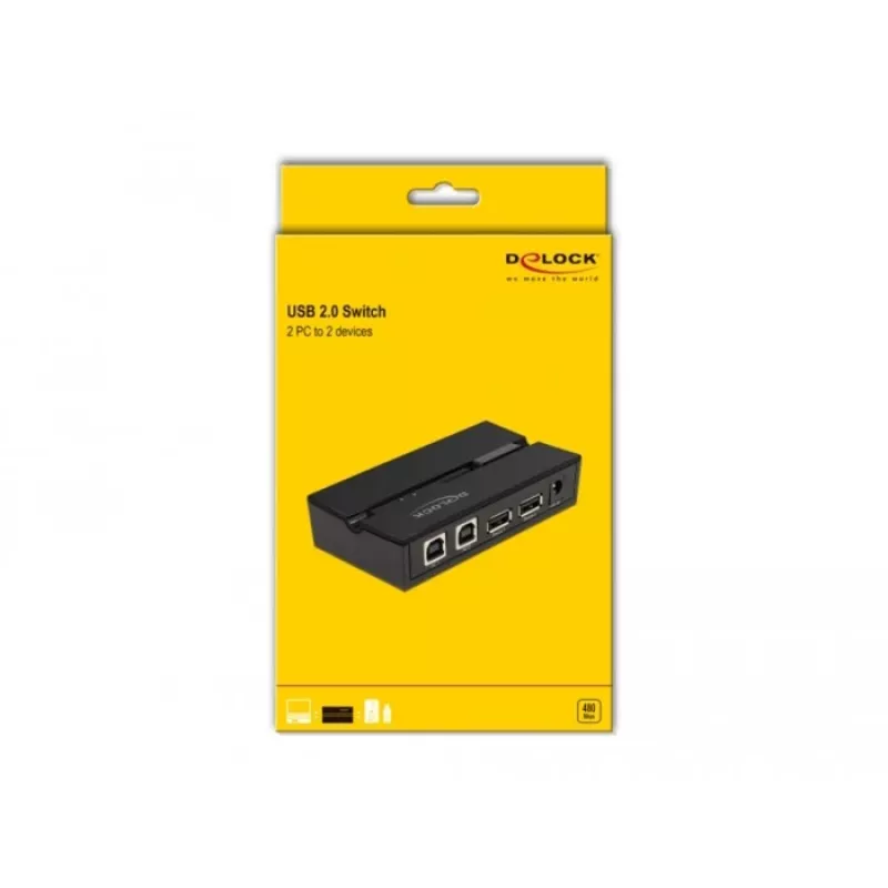 DeLOCK 11492 Computer-Datenumschalter USB Typ-A auf USB Typ-B 0,48 Gbit/s