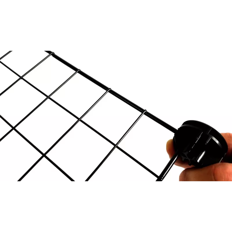 C&C Modularer Käfig 4x2 145 x 75 cm silber