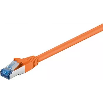 Wentronic Goobay CAT 6a Patchkabel, S/FTP (PiMF), Orange, 7,5 m - LSZH halogenfrei, Kupfer (93851)