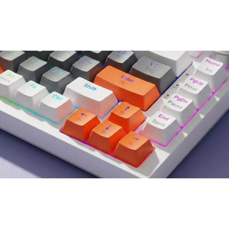 Savio ASTRAL WHITE JADE 3 COLOURS Tastatur Gaming USB QWERTY US International