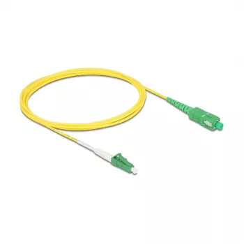 DeLOCK InfiniBand/Glasfaserkabel 2 m LC SC Gelb 83861