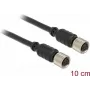Sensor/Aktor-Kabel DeLOCK 12689 0,1 m M8 Schwarz