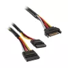 Akasa SATA power Y-Kabel - 30cm 2er-Pack - Kabel - Digital/Daten