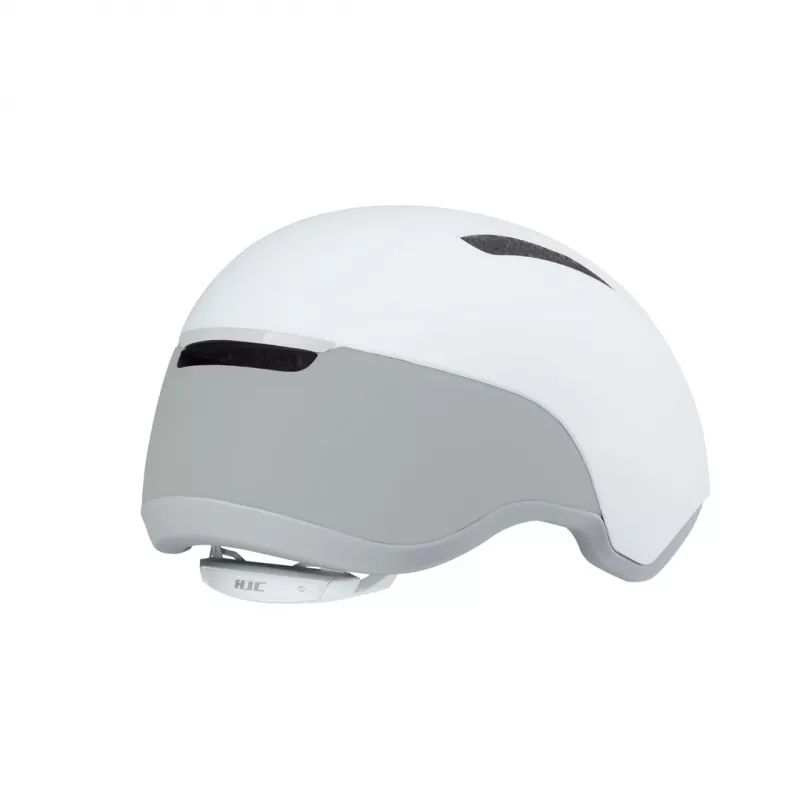 Fahrradhelm HJC CALIDO Weiß/Silber, Größe M (55–59 cm), in-mold, 4 Belüftungsöffnungen, SELFIT-System, 280 g