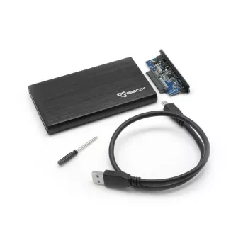 Sbox HDC-2562B 2,5 Zoll externes HDD-Gehäuse Blackberry Black