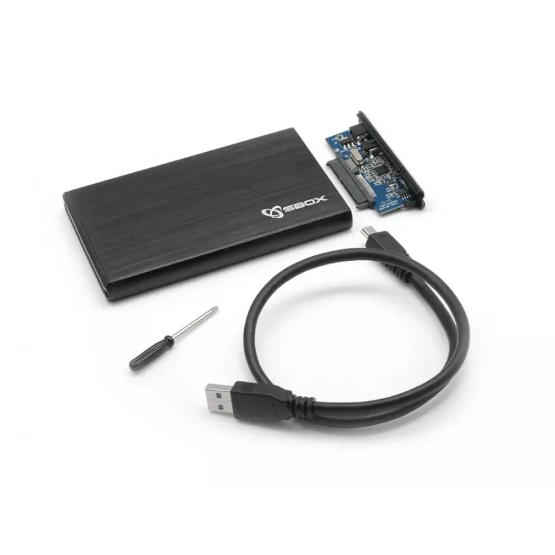 Sbox HDC-2562B 2,5 Zoll externes HDD-Gehäuse Blackberry Black