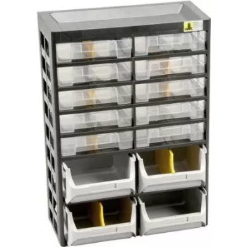 Aufbewahrungsbox allit VarioPlus Basic D 21 — Abmessungen 305×435×170 mm, schwarz
