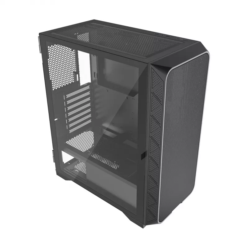 Gembird CCC-FC-M200 Gaming-ATX-Gehäuse, Fornax M200, Mesh, ohne Lüfter, schwarz
