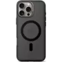 Telefon-Backcover Decoded für iPhone 16 Pro Max — transparent schwarz, aus recyceltem Kunststoff, Displayschutz aus gehärtetem Glas