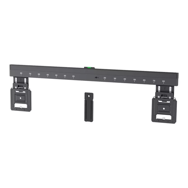 Feste TV-Wandhalterung WENTRONIC Goobay Ultraslim 70822 XL Schwarz für Flachbildschirme