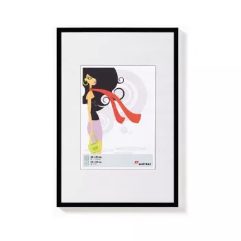 Bilderrahmen Walther Design New Lifestyle 15 x 20 Schwarz