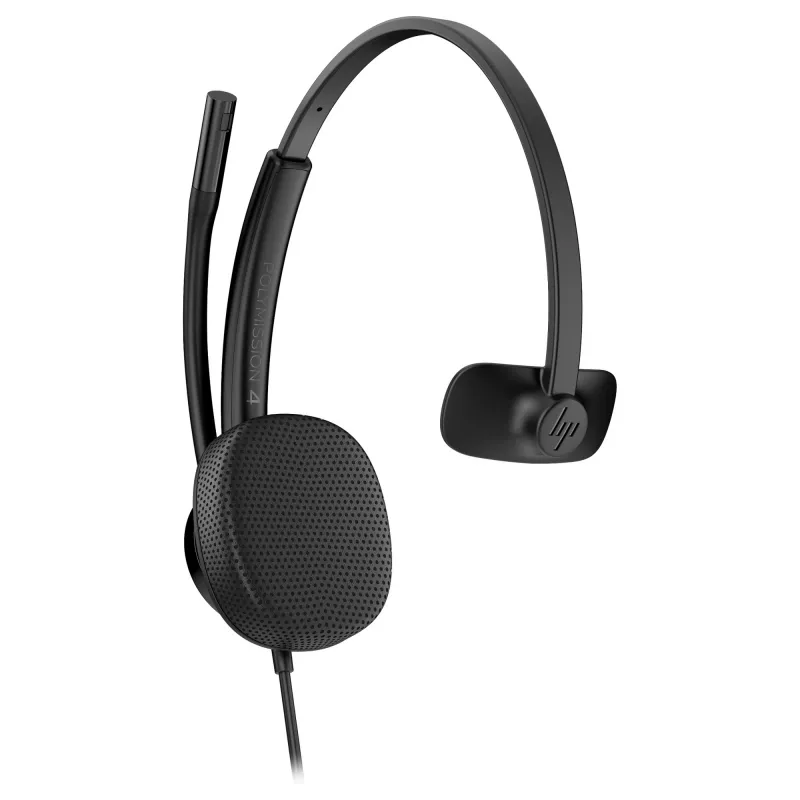 Kabelgebundenes monaurales USB-Headset HP Poly Mission 415 — leicht mit 99 g, Ein-Ohr-Design