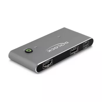 KVM-Switch DeLOCK 11486 USB HDMI 8K Ultra HD 144 Hz