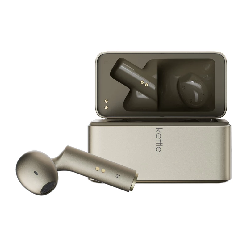 In-Ear-Übersetzer Timekettle W4 AI Gold — Simultandolmetscher-Ohrhörer
