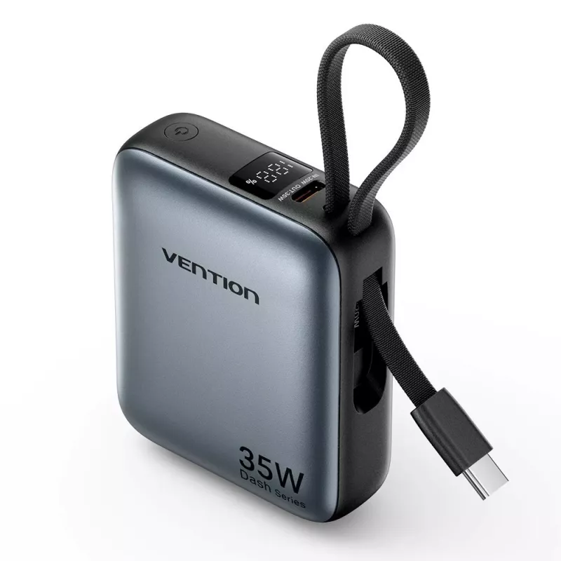 Powerbank Vention FHEH0 Lithium-Polymer 10000 mAh 35W USB-C Schwarz