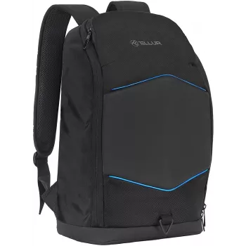 Notebook-Rucksack Tellur TLL611282 mit USB-Anschluss und beleuchtetem Streifen, schwarz