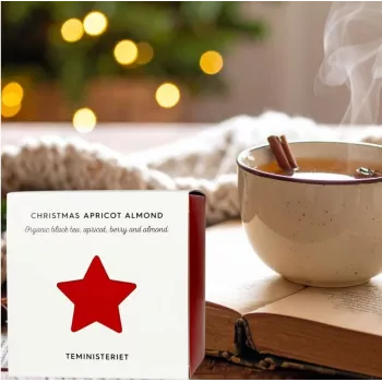 Christmas Fireside loser schwarzer Tee 100g - Teministeriet