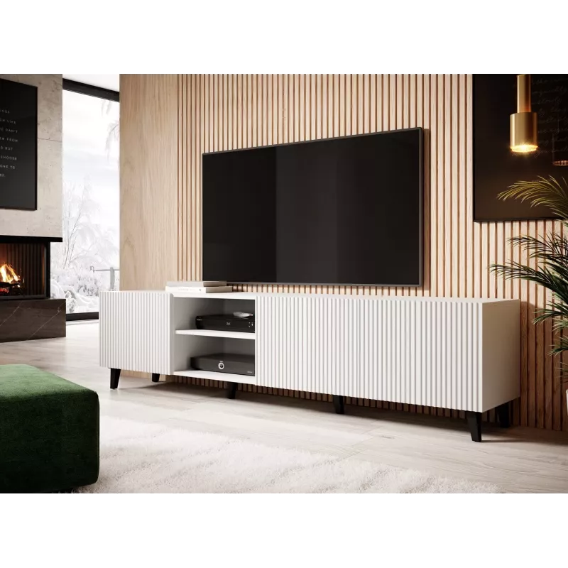 Cama RTV-Schrank PAFOS 200x42x52 weiß matt