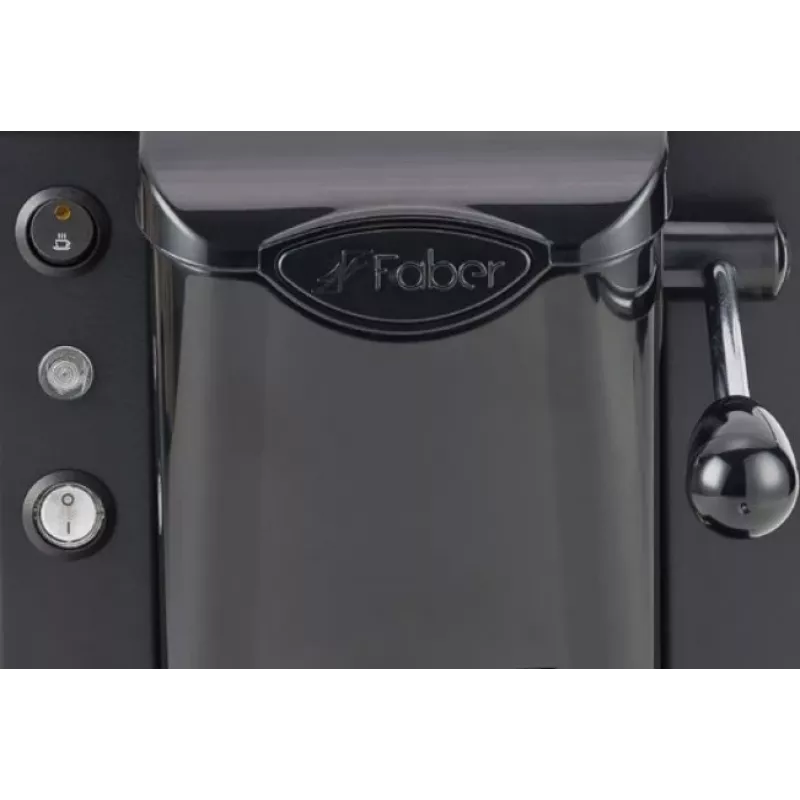 Pod-Kaffeemaschine FABER Slot Plast Semi-auto 1,3 L Wassertank, 500 W, schwarz, 1 Tasse