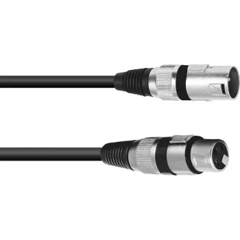 PSSO XLR Lautsprecherkabel 2x2,5 mm², 3 m, schwarz