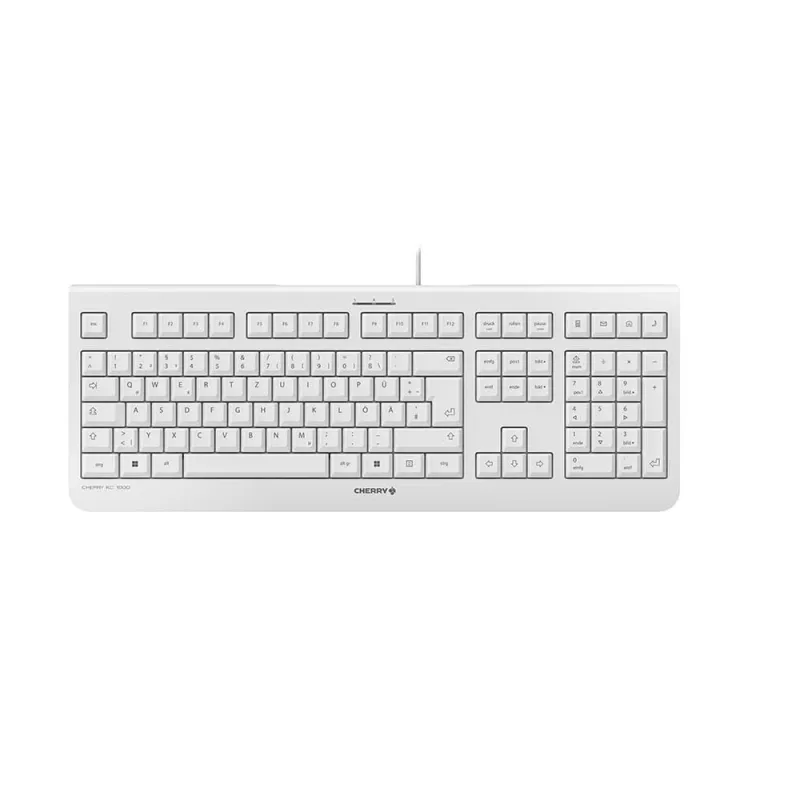 CHERRY KC 1000 Tastatur Büro USB QWERTZ Deutsch Grau