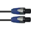 Lautsprecherkabel PSSO LS-1530 Speakon 2×1,5 mm² 3 m, schwarz