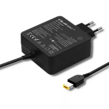 Netzteil QOLTEC 51766 65W AC/DC 20V 3,25A für IBM/Lenovo, schwarz, 1,75 m Kabel