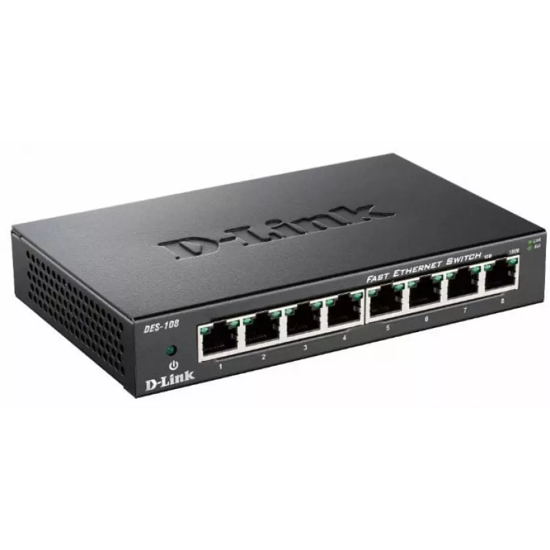 D-Link DES-108 Schwarz