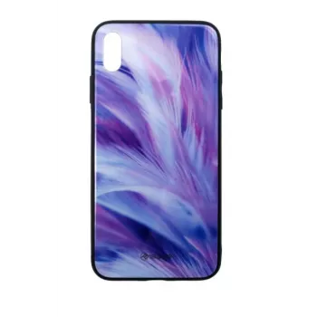 Handyhülle Tellur Cover Glass Print für iPhone XS Max — bedruckte Glas-Rückseite Schutzhülle
