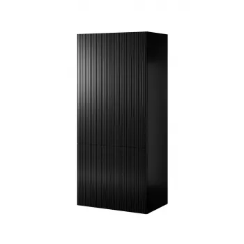 Kleiderschrank cama meble PAFOS 2D 90×55,5×198,5 cm Schwarz matt — 2 Einlegeböden