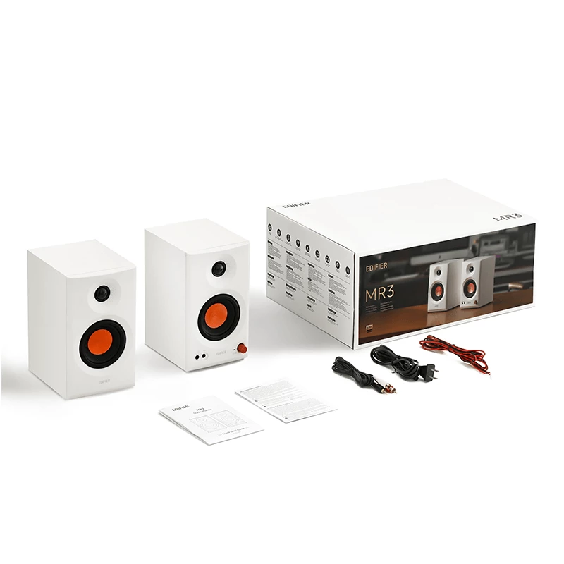 Edifier | Aktive Studiomonitore | MR3 | 18W x 2 W | Bluetooth | Weiß | ≥ 85 dB | Kabellose Verbindung