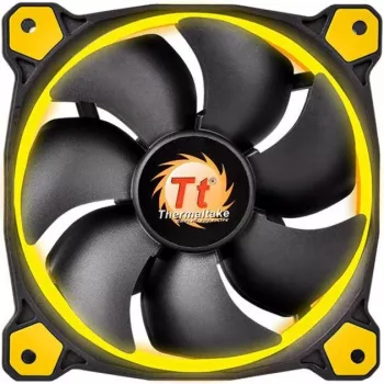 Thermaltake Riing 14 LED 140mm Gehäuselüfter Schwarz/Gelb