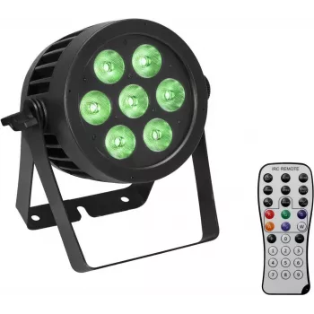 LED-PAR-Scheinwerfer EUROLITE 7x9W IP Rated — 7 x 9W LEDs, IP-geschütztes Gehäuse
