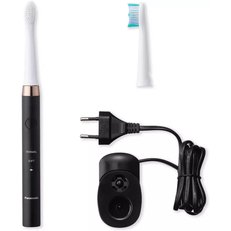 Elektrische Zahnbürste Panasonic EW-DM81-K503 mit Schalltechnologie, 2 Bürstenköpfen, 2 Modi, wiederaufladbar
