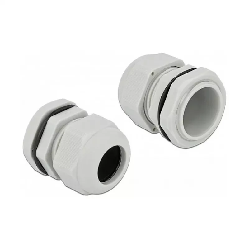 Kabelverschraubung DeLOCK 60225 Grau Kunststoff 10 Stk.