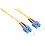 Logilink - Patchkabel - SC Singlemode (M) auf SC Singlemode (M) - 2 m - Glasfaser - Duplex - 9/125 Mikrometer - OS2 - halogenfrei - gelb (FP0SC02)
