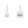 DIGITUS - Lightning-Kabel - Lightning (M) zu USB (M) - 1,0 m - Doppelisolierung - Weiß - Vergossen - für Apple iPad/iPhone/iPod (Lightning) (DB-600106-010-W)