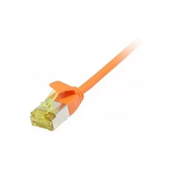 Patchkabel RJ45, CAT6A 500 MHz, 0,25 m, orange, U/FTP, Slimline Round d=3,8 mm, TPE/LSZH (Superflex), AWG32, mit Cat.7-Rohkabel, Synergy 21 (S217361V3)