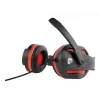 Kabelgebundenes Gaming-Headset GEMBIRD GHS-03 — 20–20000 Hz, 2 m Kabel, 250 g, schwarz/rot