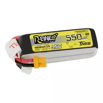 Akku Tattu R-Line 550mAh 14,8V 95C 4S1P — LiPo-Pack für RC-Modelle