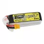 Akku Tattu R-Line 550mAh 14,8V 95C 4S1P — LiPo-Pack für RC-Modelle