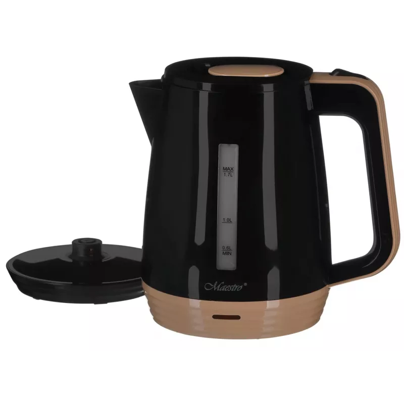 Elektrischer Wasserkocher Maestro MR-033 1,7 l 1850–2200 W, Kunststoffgehäuse, automatische Abschaltung, Überhitzungsschutz, Tastendeckel, ergonomischer Griff