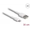 USB-Ladekabel DeLOCK 87866 für iPhone iPad iPod 30 cm