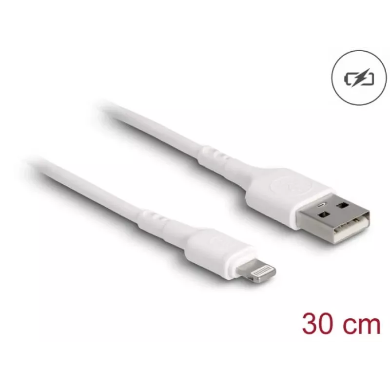 USB-Ladekabel DeLOCK 87866 für iPhone iPad iPod 30 cm