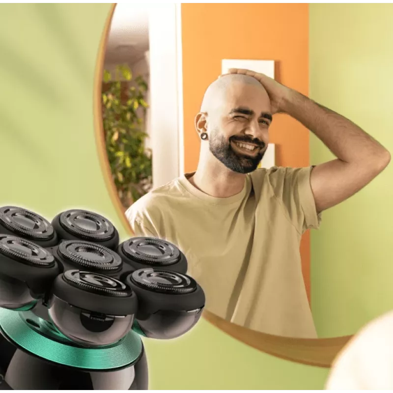 Präzisionstrimmer Cecotec Bamba PrecisionCare Skull Schwarz Bart Gesicht