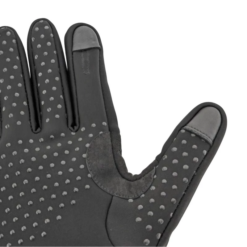 Handschuhe Glovii GLWM Polyester, Touchscreen, winddicht, wetterfest, gepolsterte Handfläche, rutschfest, Heizfunktion, S-M, schwarz