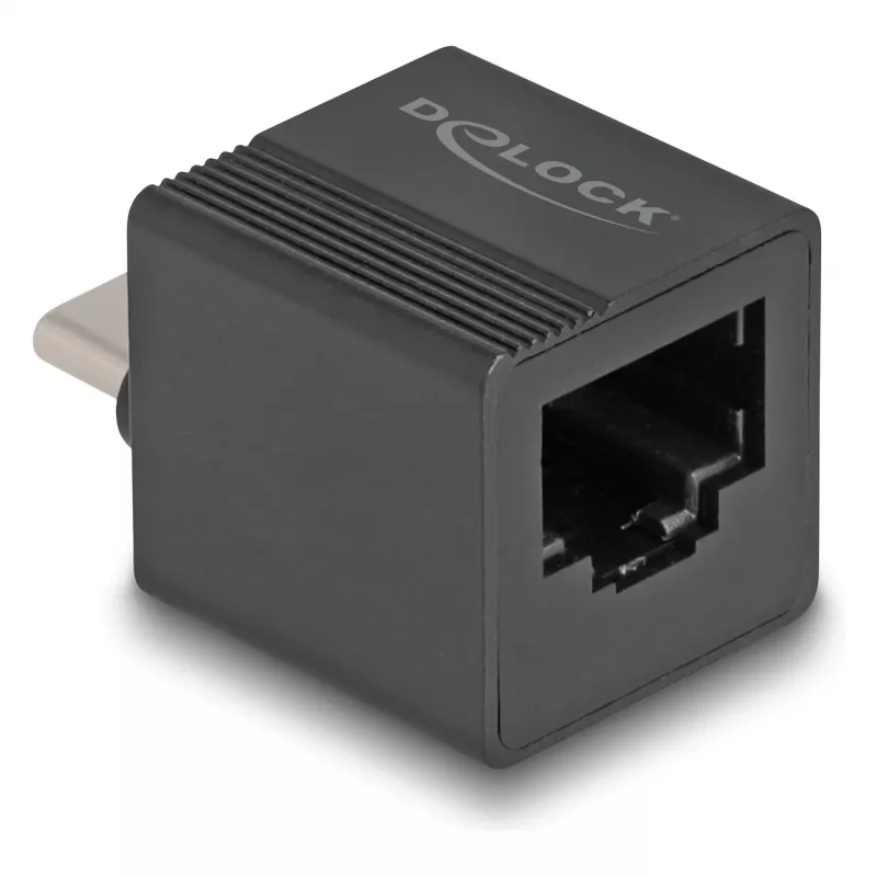 DeLOCK USB Type-C Adapter zu Gigabit LAN mini Schwarz