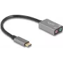 Externe USB-Audiokarte DELOCK 67071 — 16-Bit, 48 kHz, 3,5 mm Kopfhörer, Aluminiumgehäuse, 0,15 m Kabel