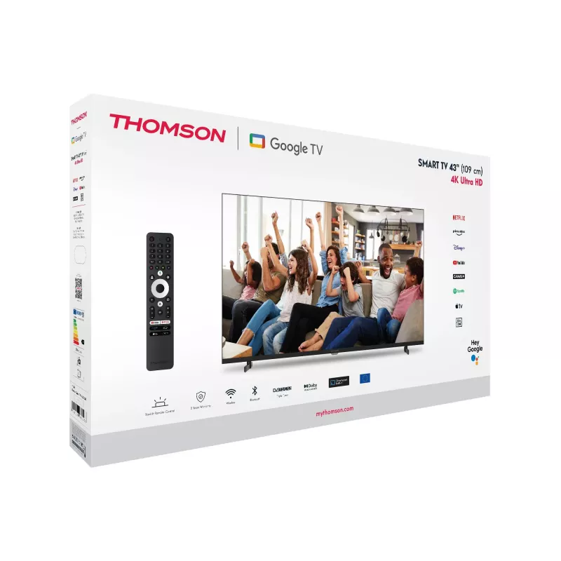 TV Set|THOMSON|43 |4K Ultra HD|3840 x 2160 Pixel|Flach|16:9|LED|43UG4S14